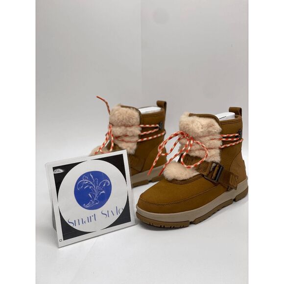 UGG Women's Classic Weather Hiker Boots - Chestnut/Brown 6.5M - Picture 2 of 9